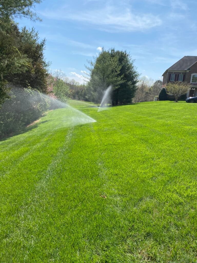 Irrigation spring turn-on