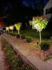 Technician repairing residential sprinkler irrigation system in Northern Virginia