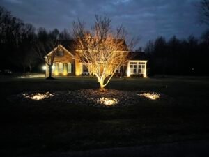 Outdoor lighting installation in vienna, VA