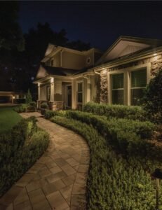 Low-voltage landscape lighting installation in Gainesville, VA